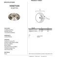 thumbnail image 2 of Alno A1503-SN Venetian Cabinet Rosette for A1501 Satin Nickel, 2 of 2