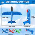 thumbnail image 6 of Zacro Airplane Launcher Toys(3 Pack ),  Foam Glider Catapult Airplane Toy for Boys Girls 4-12 Year Old, Outdoor Flying Toys Gifts, Red, Green, Blue, 6 of 7