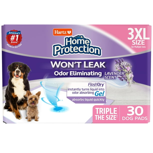 Hartz Home Protection Lavender Scent OdorEliminating Dog Pads, 3XL, 36