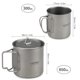 thumbnail image 4 of Lixada Ultralight Titanium Cup Outdoor Portable 2PCS Cup Set 300ml 650ml Camping Picnic Water Cup Mug with Foldable Handle, 4 of 4