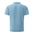 thumbnail image 4 of Tauxra Golf Shirts for Men Short Sleeve Wrinkle Free 4 Way Stretch Wicking Performance Collared Tshirts Light Blue S, 4 of 4