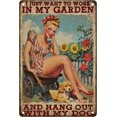 thumbnail image 1 of Vintage Sign In My Garden And Hang Out With My Dog Girl Metal Tin Sign Funny Wall Decor for Home Yard Garage Farmhouse Bar Kitchen 12×8 Inch, 1 of 5