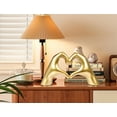 thumbnail image 6 of Triani Gold Heart Hand Statue Room Decoration Coffee Table Bookshelf Aesthetic Decor Elegant Modern Art Aesthetic for Living Room Bedroom Birthday Christmas Home indoor, 6 of 8
