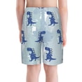 thumbnail image 6 of PAYOHTO Dino Blue Color Boys Swim Trunks Quick Dry Beach Boardshorts for Teen Boys Bathing Suit Swimwear for Boys, 6 of 7