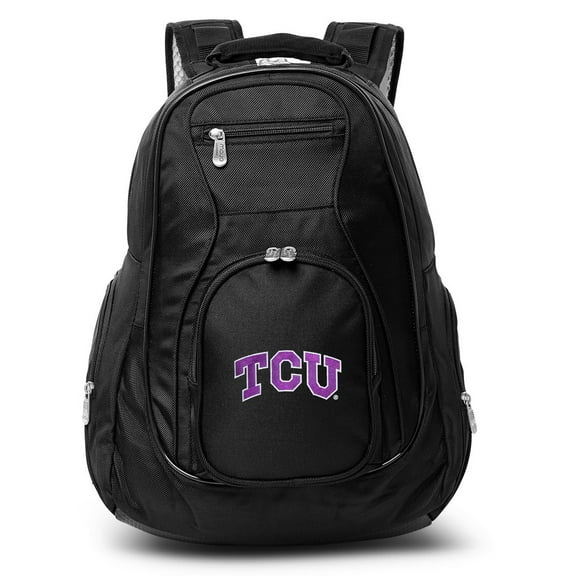 Denco Sports Luggage CLTCL704 19 in. Mojo Texas Christian Premium Laptop Backpack, Black