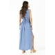 thumbnail image 3 of Vestido largo sin manga Roman Fashion /Juvenil, 9101 (Azul claro) azul UNITALLA, 3 of 6