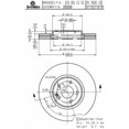 thumbnail image 1 of Brembo BDR25529 MBZ Rotor de Frein, 1 of 2