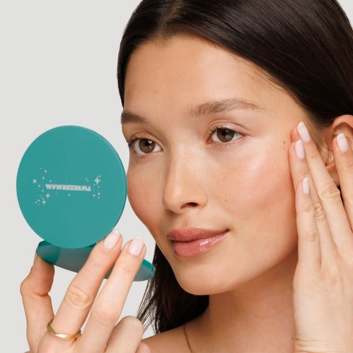 Tweezerman Majestic Turquoise iLashcomb and Compact Mirror Set