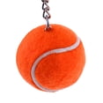 thumbnail image 4 of kusrkot Orange Emulational 3D Tennis Ball Pendant Keyring Chain Keychain, 4 of 6