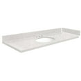 thumbnail image 6 of Transolid Vt58.5X22-1Ou-8 Silestone 59" Quartz Vanity Top - Stellar Snow, 6 of 7