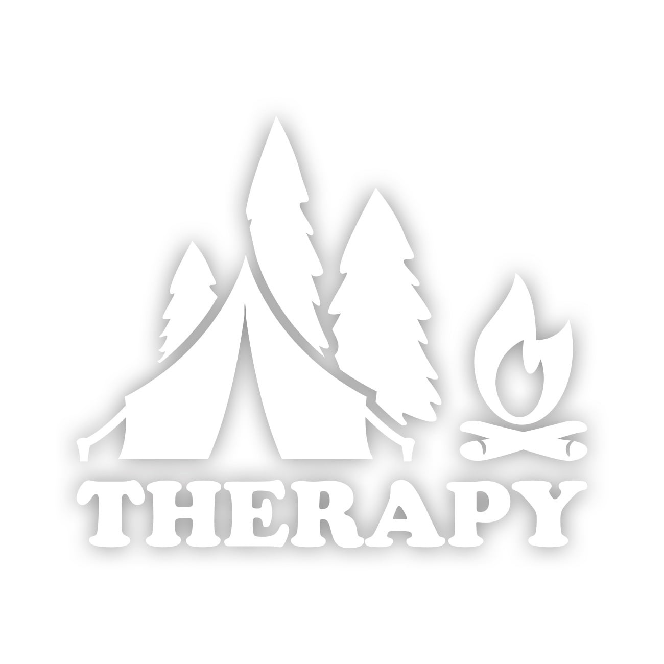 Therapy Camping Sticker Decal Die Cut - Self Adhesive Vinyl