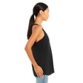 thumbnail image 3 of Bella Ladies Flowy Racerback Tank, M, Black Heather, 3 of 3