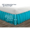 thumbnail image 5 of SGI Bedding 10 Inch Ruffled Bed Skirt | Microfiber Bed Skirt | Fade Resistant, Wrinkle Free, Anti-static, Decorative, Extra Storage Space, Clutter-Free |California King, Turquoise Blue, 5 of 8