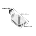 thumbnail image 2 of COMPUKAS 20Ud Accesorios Para Riel De En Hierro Plateado Que Evitan Deslizamiento Y Mantienen Fijas, 2 of 8