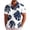 #276-White, variant on Men's Pineapple Tropical Flower Print Hawaiian Shirt Short Sleeve Button Down Summer Beach Shirt Army Green S Gifts for Father