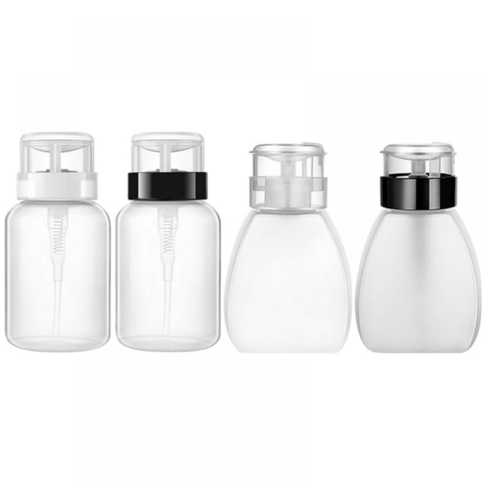 TINKER Push Down Empty Lockable Pump Dispenser Plastic Clear Bottle for