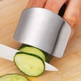 thumbnail image 3 of 4pcs Stainless Steel Finger Guards Cutting Finger Protectors Practical Finger Guards for Cutting, 3 of 10