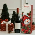 thumbnail image 4 of Zzxfth Christmas Wine Bags With Handles，Christmas Paper Gift Bags For Wine Bottles Gifts，Gift Bags For Christmas Party ，Christmas Dinner ，Wine Table（1pc-Christmas Stocking）, 4 of 8
