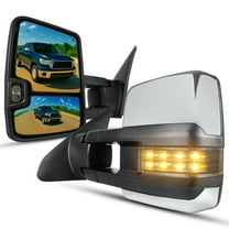 Spec-D Tuning Power Heated Tow Mirrors Smoke LED Signals Blind Spot Compatible with 2007-2021 Toyota Tundra, 2008-2017 Toyota Sequoia Left   Right Pair