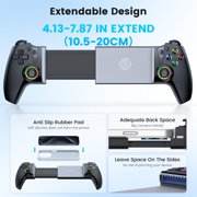 Switch 2 Controller, Wireless Pro Controller for Switch 2/Switch/OLED & iOS/Android - Hall Effect Joystick, Wireless Mobile Gaming Controller with RGB, Programmable Back Buttons, Extendable Design