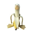 thumbnail image 1 of Arte Plátano Pato Estatua Decoración Resina Durable Innovador Atractivo Caprichoso Novedad Lindo Pelado Plátano Pato Estatuilla Adorno Para Jardín Patio Exterior Hogar Interior, 1 of 6
