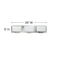 thumbnail image 5 of Hinkley Lighting 53553 Mila 3 Light 24" Wide Bathroom Vanity Light - Chrome, 5 of 5