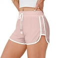 thumbnail image 1 of aidice Womens Athletic Shorts Summer Drawstring Fitting Side Split Elastic Waisted Workout Gym Shorts, 1 of 6