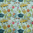 thumbnail image 1 of oneOone Velvet Light Blue Fabric Kids Quilting Supplies Print Sewing Fabric By The Yard 58 Inch Wide, 1 of 4