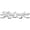 CT715-Silver, variant on Custom car Stickers, Custom Stainless Steel Streamline Decoration Car Stickers, Personalized Name & Text Emblem, Waterproof Metal Decal for Cars, Vans, Boats, Bicycles, Refrigerators, Walls & Doors