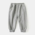 thumbnail image 3 of Hotiary Baby Boys Girls Fleece Sweatpants Toddler Fall Winter Warm Soft Athletic Jogger Pants with Pockets Kids Casual Solid Color Trouser Gray for 2-10Y, 3 of 8