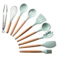 thumbnail image 1 of Amdohai 9PCS Cooking Utensils Kitchen Utensil Set Silicone Kitchenware Set Wooden, 1 of 7