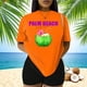 thumbnail image 3 of Playera Blusa De Palm Beach Surf Club – Vibra Tropical con Sabor a Coco Color Anaranjado Talla Extra Grande Marca Emil SaEs, 3 of 4