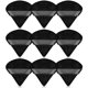 thumbnail image 1 of 9 piezas de borlas triangulares para maquillaje facial, esponja de maquillaje de terciopelo suave, 1 of 5
