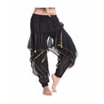 thumbnail image 3 of Traje de danza del vientre Tribal indio para mujer, pantalones bombachos para mujer, pantalones de gasa, vestido de carnaval, espectáculo de escenario, 3 of 5