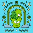 thumbnail image 2 of Girl's Care Bears Green Rainbow Arch Graphic Cropped T-Shirt, 2 of 3