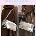 thumbnail image 2 of JUYGO Silver Metallic Evening Bag for Women Sparkly Y2k Silver Purse Handbag Crossbody Tote Shoulder Bag, 2 of 6