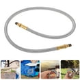 thumbnail image 4 of Shisuyan Propane Adapter Hose For Gas Stove, Gas Tank Connection Cable Flexible Gas Line For Gas Range, Stainless Steel Gas Hose For Rv Propane Tank, Gas Stove Connector Gas Line Hose 62cm, 4 of 7