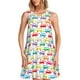 thumbnail image 1 of Fotbe Colorful Bus Vestido de Verano sin Mangas para Mujer – Vestido Midi Línea A, Estilo Camiseta Floral, Vestido Playero Casual y Fluido, 1 of 7