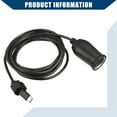 thumbnail image 6 of Unique Bargains 9V 304cm Cigarette Lighter Adapter USB Type C Cigarette Lighter Converter Cable for Car RV Black, 6 of 6