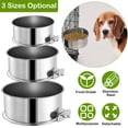 thumbnail image 5 of iMountek Stainless Steel Dog Bowl Pets Hanging Food Bowl with Clamp Holder L, 5 of 10