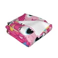thumbnail image 3 of My Lit-Tle Pony Fleece Blanket Super Soft Cozy Throw Blanket Fuzzy Comfy Flannel Blanket Warm Plush Blankets And Throws For Couch, Sofa, Bed 40"X30", 3 of 7