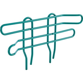 Global Industrial AL412G Nexel Poly-Green Wire Ledge - 12 x 4 in.