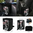 thumbnail image 4 of Renewold Wolf American Flag 15 PCS Car Seat Covers Set for Men Women, Auto Seat Protector with Steering Wheel Cover Seat Belt Pads Trash Bin Air Vent Pocket Rear View Mirror Cover Coasters Key Chain, 4 of 7