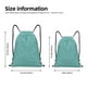 thumbnail image 2 of Fotbe Teal Green Glitter Bolsa Mochila con Cordón Estampada, Bolsa de Gimnasio Deportiva, Bolsa Cinch, Bolsa con Cordón para Hombres y Mujeres-Medium, 2 of 6