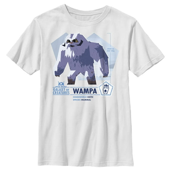 Boy's Star Wars: Galaxy of Creatures Wampa Species Graphic Tee White Large