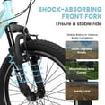 thumbnail image 3 of Ambifirner 20 inch Mountain Bike – 7-Speed Shock-Absorbing Blue Bicycle with V-Brakes & Mountain Tires, Outdoor Adventure Bike, 3 of 6
