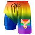 thumbnail image 5 of WILLBEST Bottom Men Swim Trunks with Compresssion Liner Inseam Board Shorts Bathing Suit with Pockets, 5 of 5