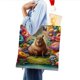 thumbnail image 4 of Capybara Bolso de tela con estampado de lienzo para mujer, bolsa de compras reutilizable y estética, con cremallera interior, regalo para mujer,40*45cm., 4 of 6