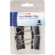 Officemate Binder Clip, Medium, 4/Pkg.
