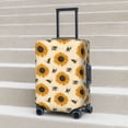 thumbnail image 5 of Uemuo Sunflowers And Bee Printed Washable Luggage Cover - Fashion Suitcase Protector Fits 18-32 Inch Luggage -Medium, 5 of 9
